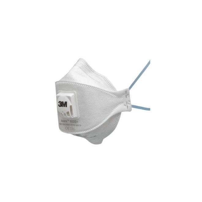 Respirátor FFP2 s výdychovým ventilom NR D AURA 9322+ 3M EN 140:2001