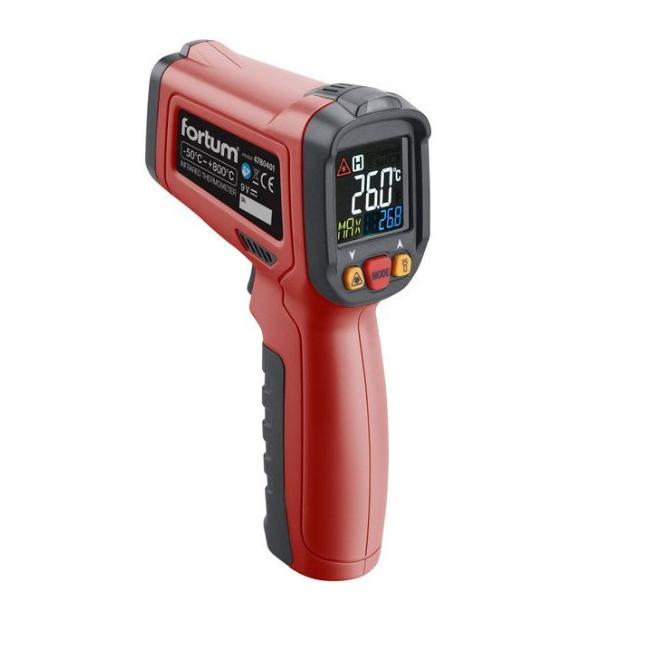 Merač teploty bezkontaktný -50 + 800°C Fortum