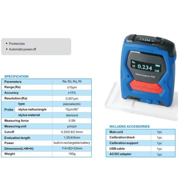 Drsnomer ACCUD SR110 prenosný vreckový