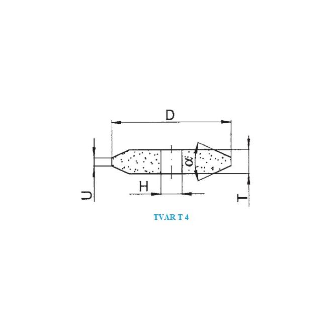 Brúsny kotúč T4 450x25/4x160 40° A99B 9 V 54951 4527.00
