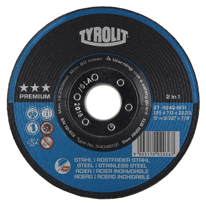 Brúsny kotúč T27 150x7x22,23 A 30 Q-BFX Tyrolit Premium 2in1