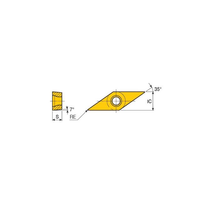 VCMT 16 04 08 BSF LC215K Boehlerit