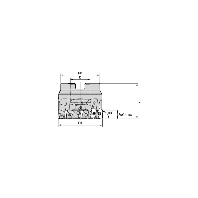 Teleso frézovacie D50 4z L40 VSM17D050Z04S22XD17