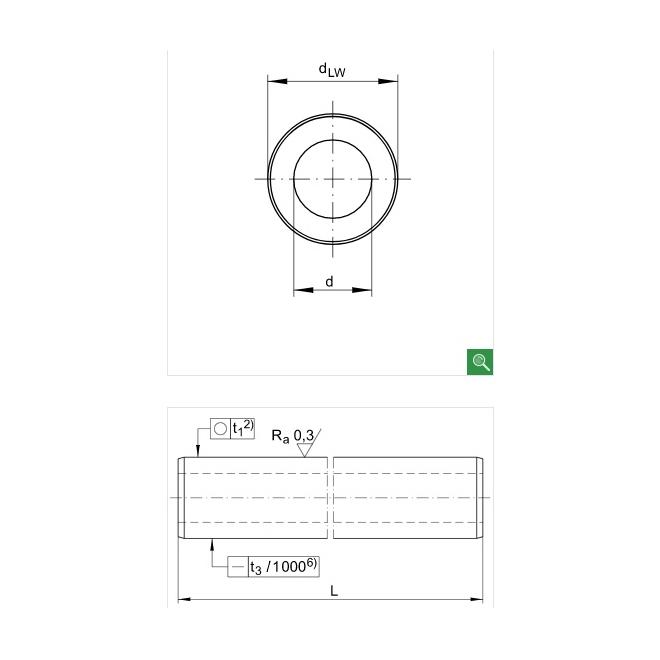 WH40 H7 L=1000 mm lineárna tyč